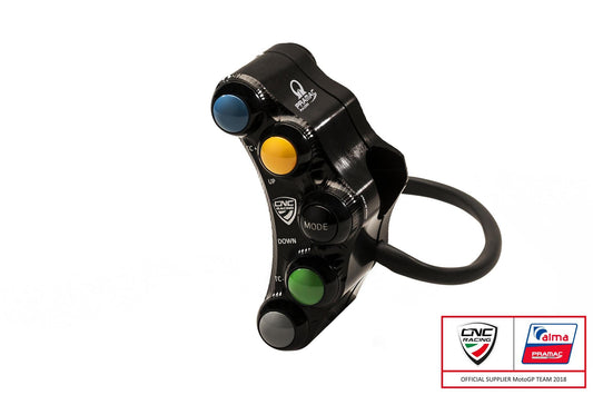 SWD12PR - CNC RACING Ducati Panigale V4 (18/24) 7 Buttons Left Handlebar Switch (racing; Pramac edition) – Accessories in the Motodeal Motorcycle Aftermarket Accessories and Parts Online Shop