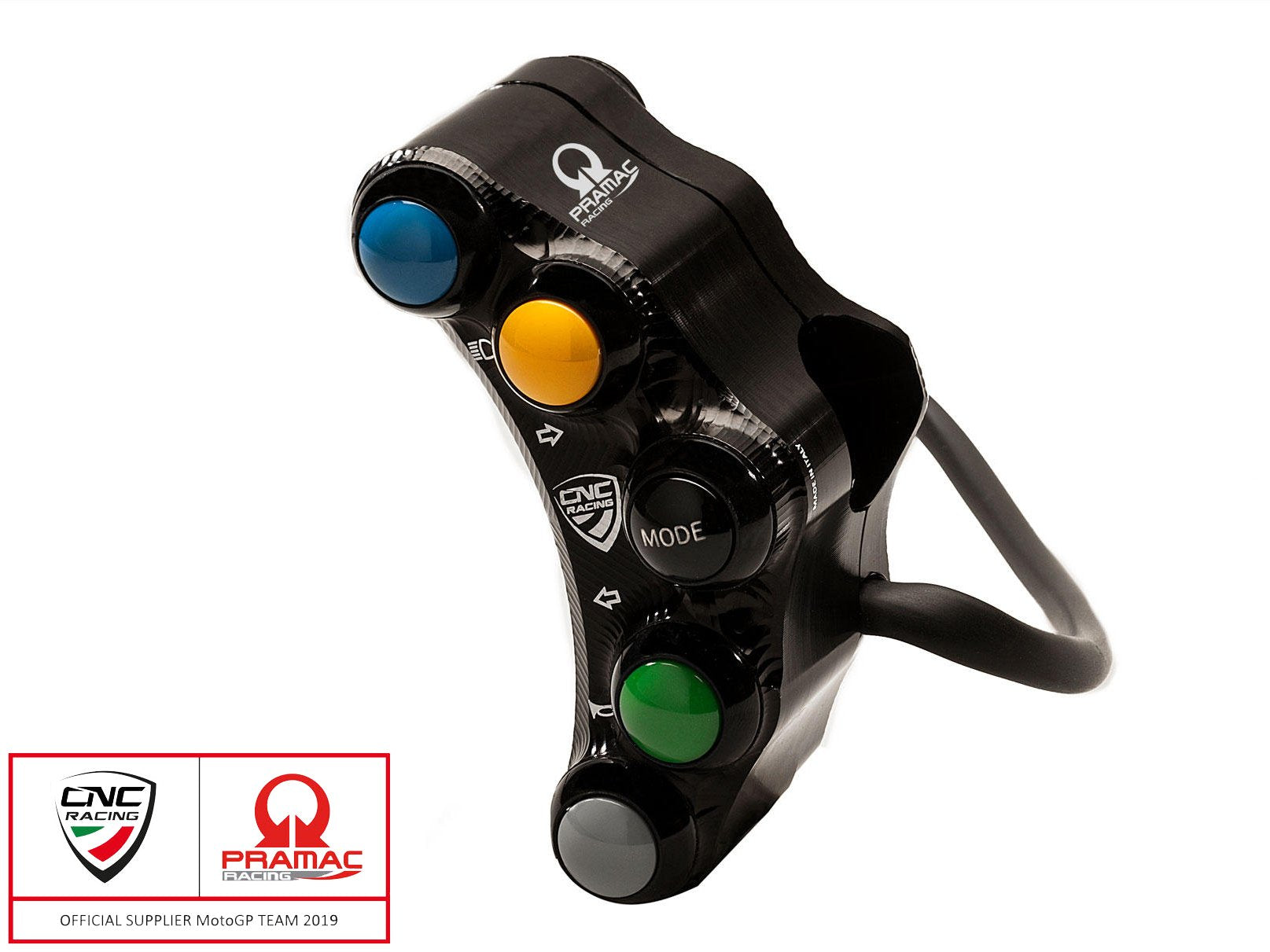 SWD18PR - CNC RACING Ducati 7 Buttons Left Handlebar Switch (street; Pramac edition) – Accessories in the Motodeal Motorcycle Aftermarket Accessories and Parts Online Shop
