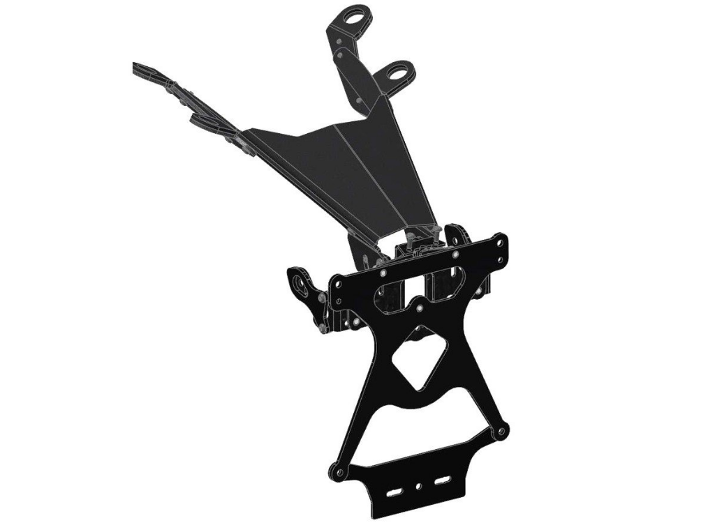 PRT04 - DUCABIKE Ducati Monster 1200 (14/16) Adjustable License Plate Holder – Accessories in the Motodeal Motorcycle Aftermarket Accessories and Parts Online Shop