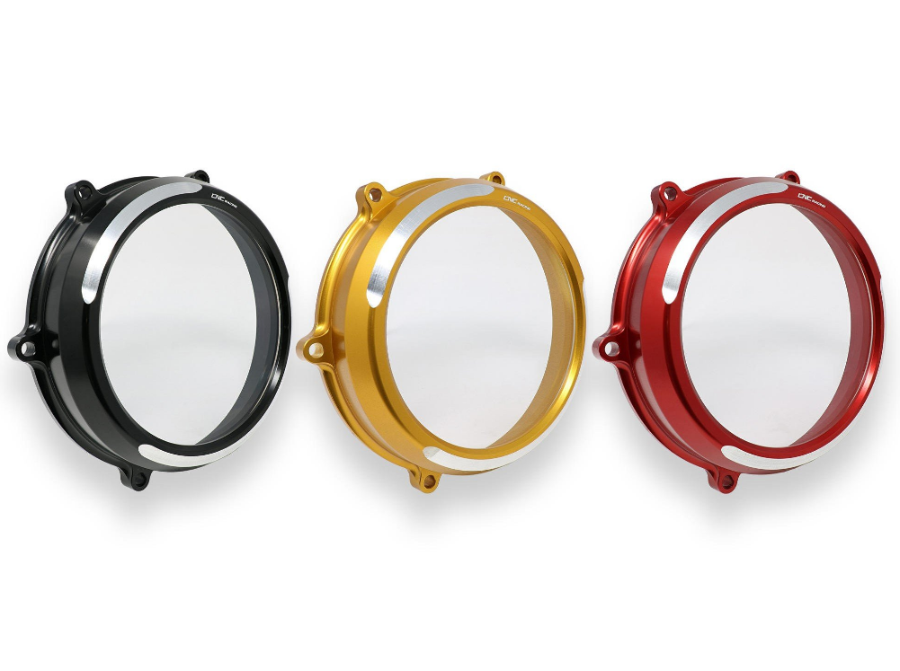 CA210S - CNC RACING Ducati Streetfighter V4 Clear Clutch Cover (bi-color) + Conversion Kit – Accessories in the Motodeal Motorcycle Aftermarket Accessories and Parts Online Shop