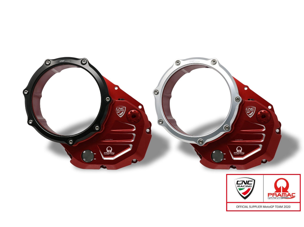 CA501PR - CNC RACING Ducati Oil Bath Clear Clutch Cover (Pramac edition) – Accessories in the Motodeal Motorcycle Aftermarket Accessories and Parts Online Shop