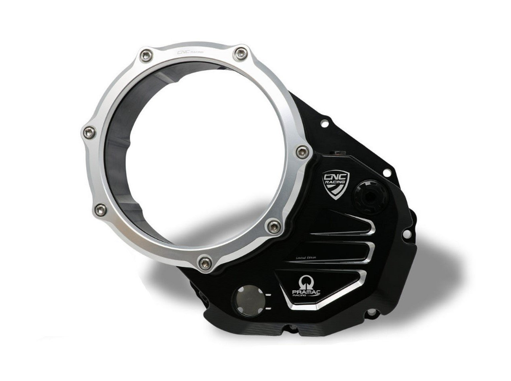 CA501PR - CNC RACING Ducati Oil Bath Clear Clutch Cover (Pramac edition) – Accessories in the Motodeal Motorcycle Aftermarket Accessories and Parts Online Shop