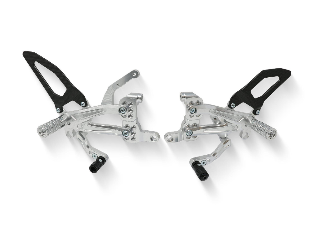 PE410 - CNC RACING Ducati Streetfighter V4 Adjustable Rearset (carbon heel guards) – Accessories in the Motodeal Motorcycle Aftermarket Accessories and Parts Online Shop
