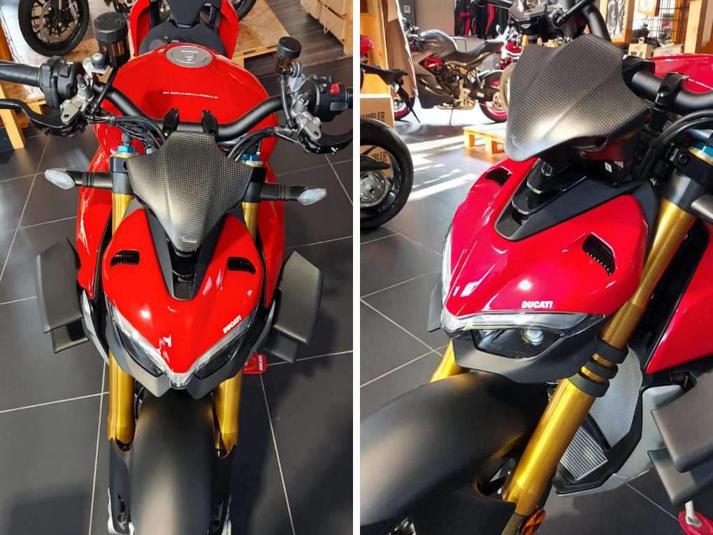 ZA987 - CNC RACING Ducati Streetfighter V4 (2020+) Carbon Wind Sport Screen – Accessories in the Motodeal Motorcycle Aftermarket Accessories and Parts Online Shop