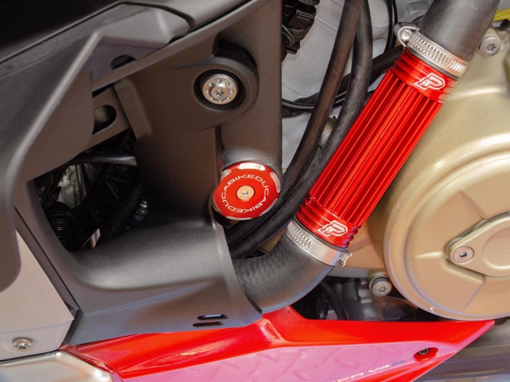 TTV402 - DUCABIKE Streetfighter V4 Frame Plugs (bi-color) – Accessories in the Motodeal Motorcycle Aftermarket Accessories and Parts Online Shop