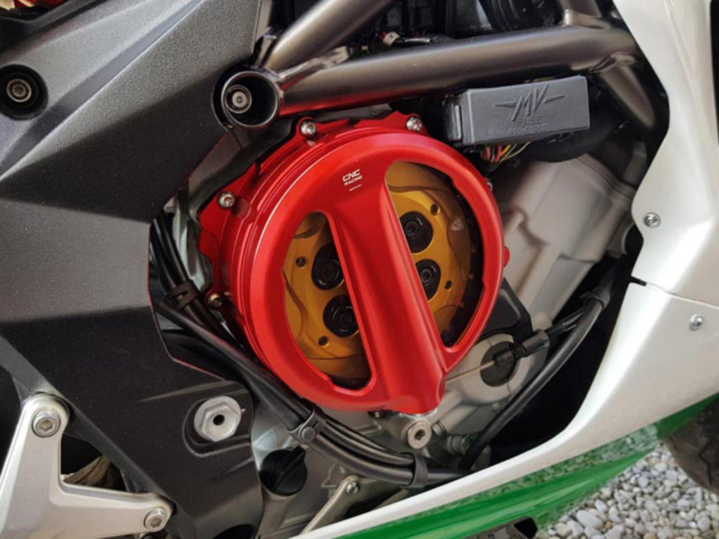 CA301 - CNC RACING MV Agusta Oil Bath Clear Clutch Cover (cable control) – Accessories in the Motodeal Motorcycle Aftermarket Accessories and Parts Online Shop