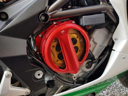 CA301 - CNC RACING MV Agusta Oil Bath Clear Clutch Cover (cable control) – Accessories in the Motodeal Motorcycle Aftermarket Accessories and Parts Online Shop