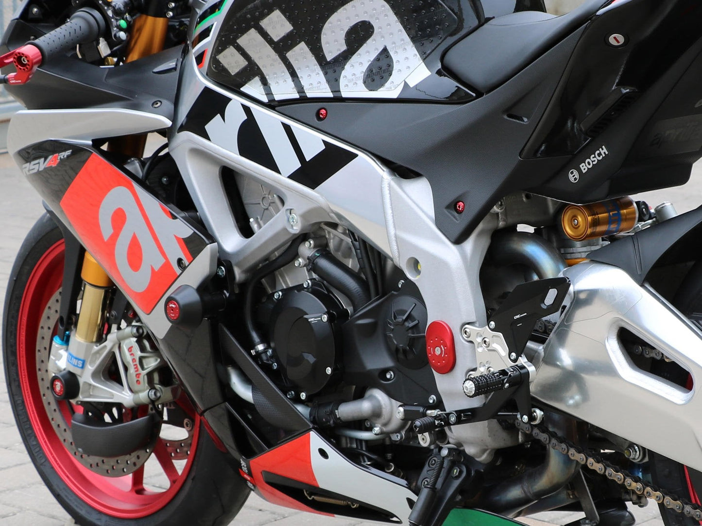 TC318 - CNC RACING Aprilia RSV4 / Tuono V4 Frame Crash Protectors – Accessories in the Motodeal Motorcycle Aftermarket Accessories and Parts Online Shop