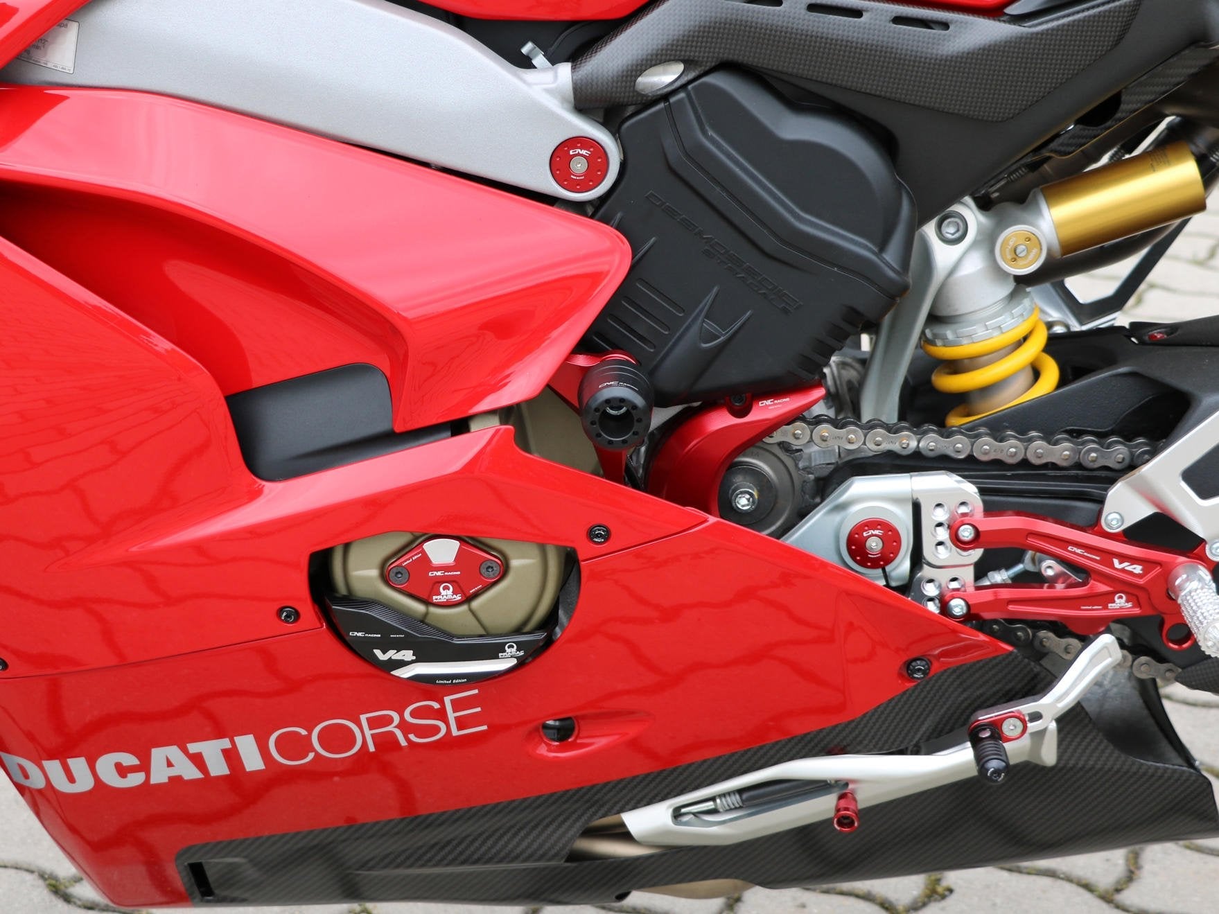 TC319 - CNC RACING Ducati Panigale V4 (18/21) Frame Crash Protectors – Accessories in the Motodeal Motorcycle Aftermarket Accessories and Parts Online Shop