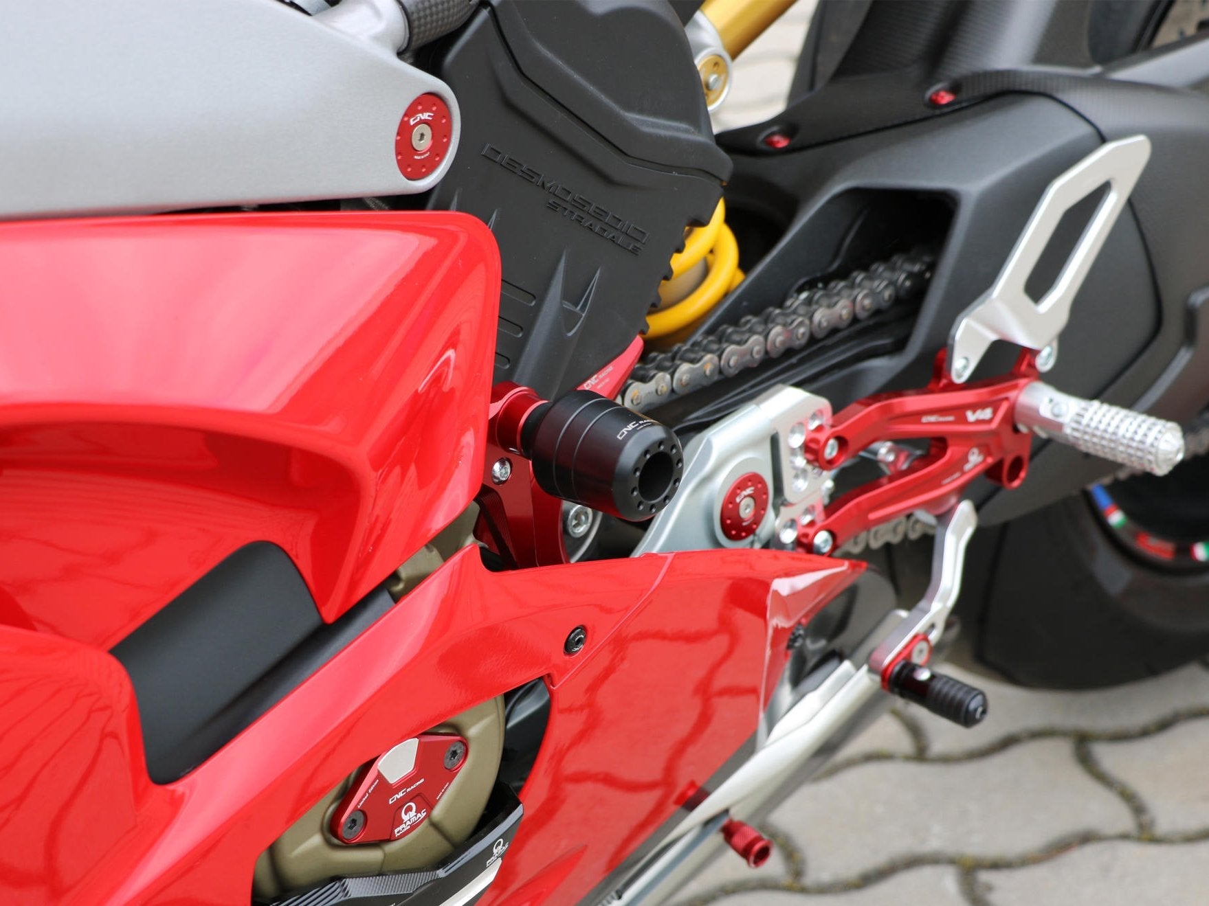 TC319 - CNC RACING Ducati Panigale V4 (18/21) Frame Crash Protectors – Accessories in the Motodeal Motorcycle Aftermarket Accessories and Parts Online Shop