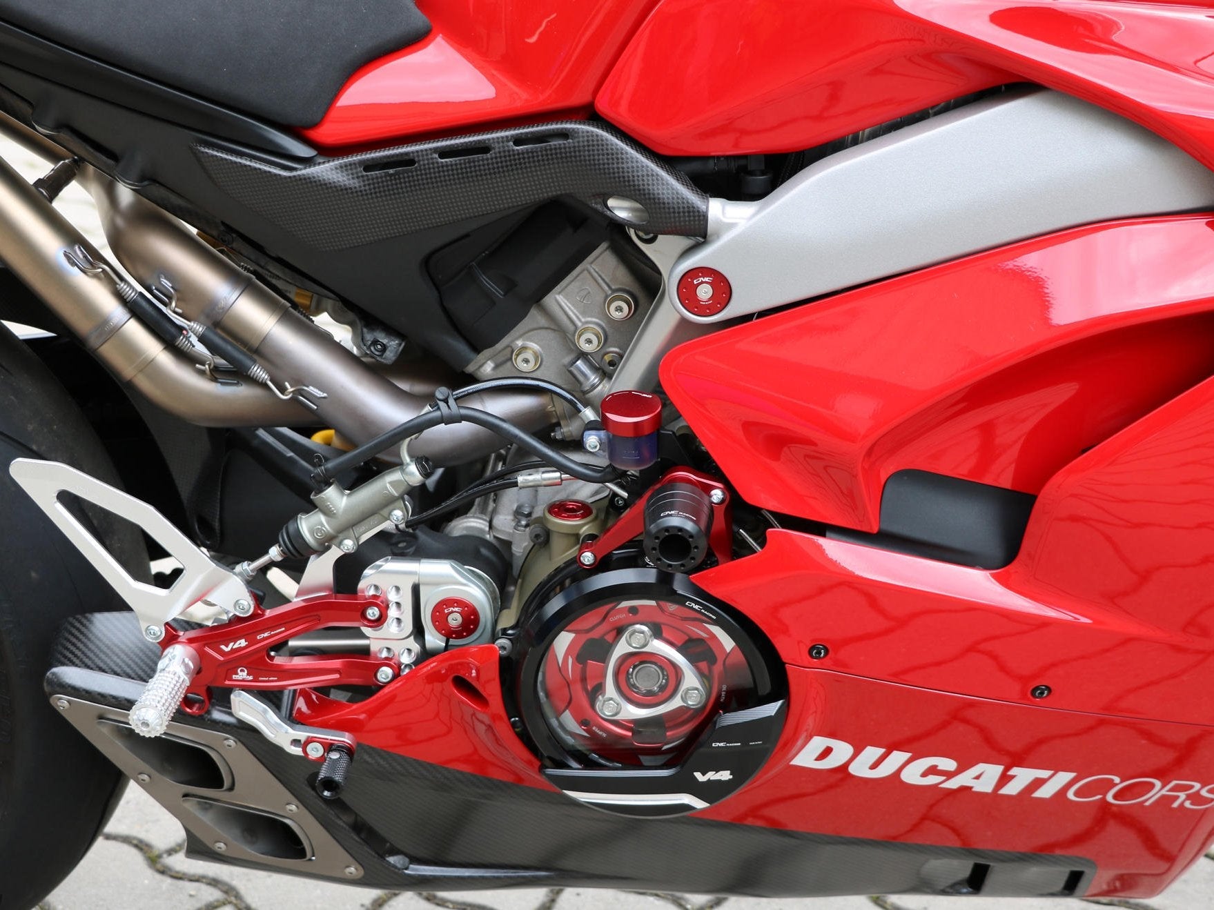 TC319 - CNC RACING Ducati Panigale V4 (18/21) Frame Crash Protectors – Accessories in the Motodeal Motorcycle Aftermarket Accessories and Parts Online Shop