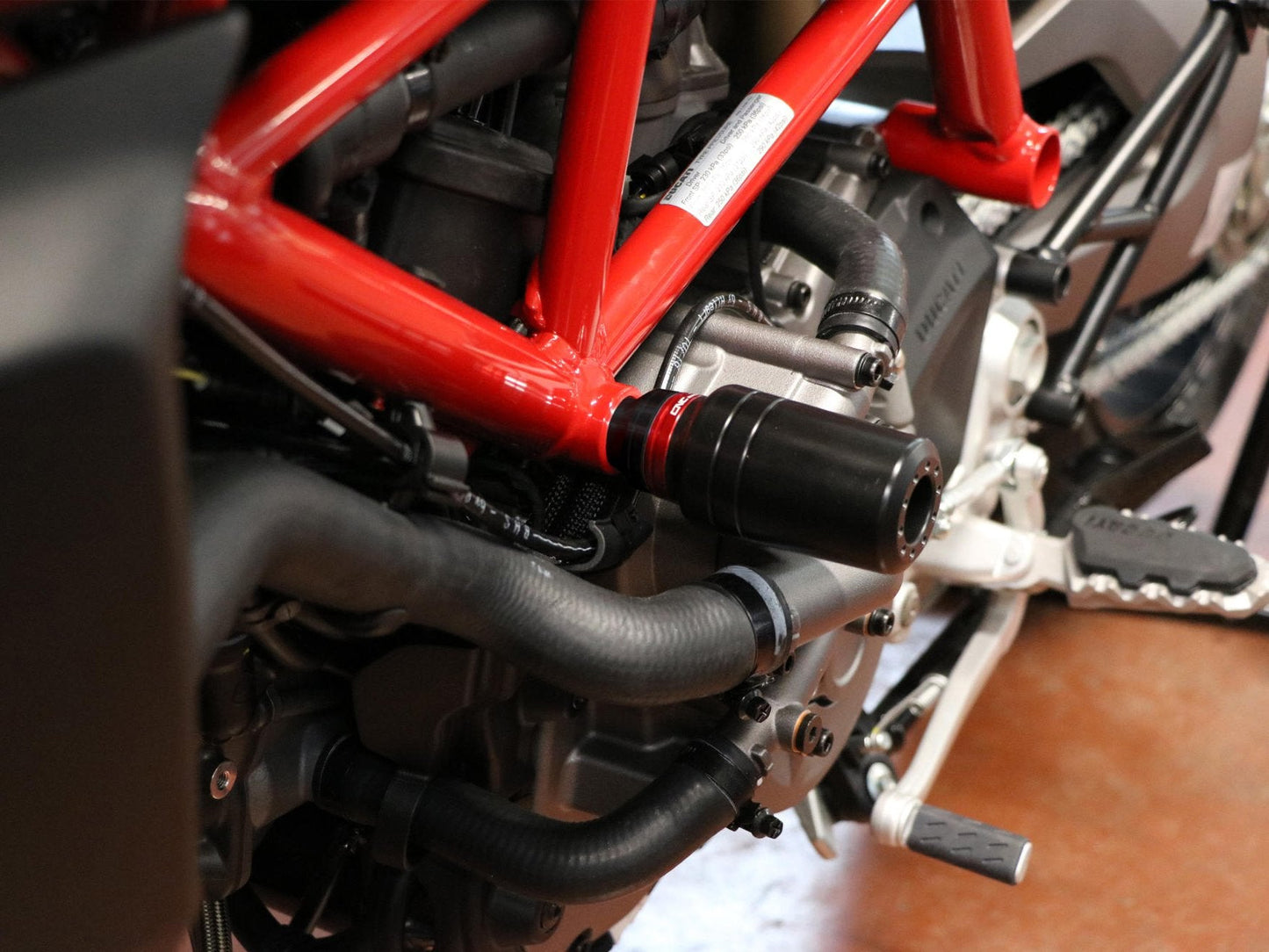 TC320 - CNC RACING Ducati Hypermotard 950 Frame Crash Protection Sliders – Accessories in the Motodeal Motorcycle Aftermarket Accessories and Parts Online Shop