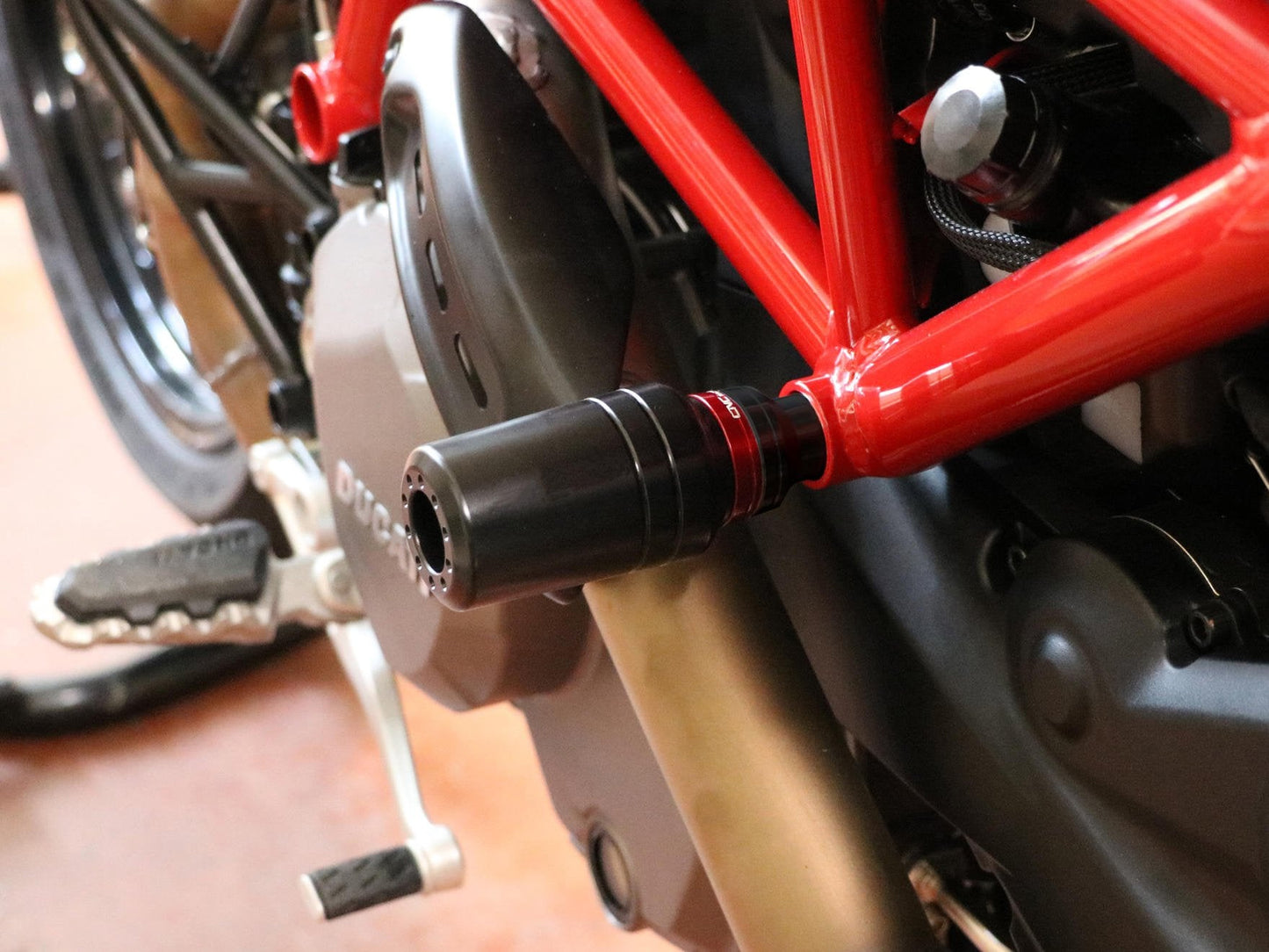TC320 - CNC RACING Ducati Hypermotard 950 Frame Crash Protection Sliders – Accessories in the Motodeal Motorcycle Aftermarket Accessories and Parts Online Shop