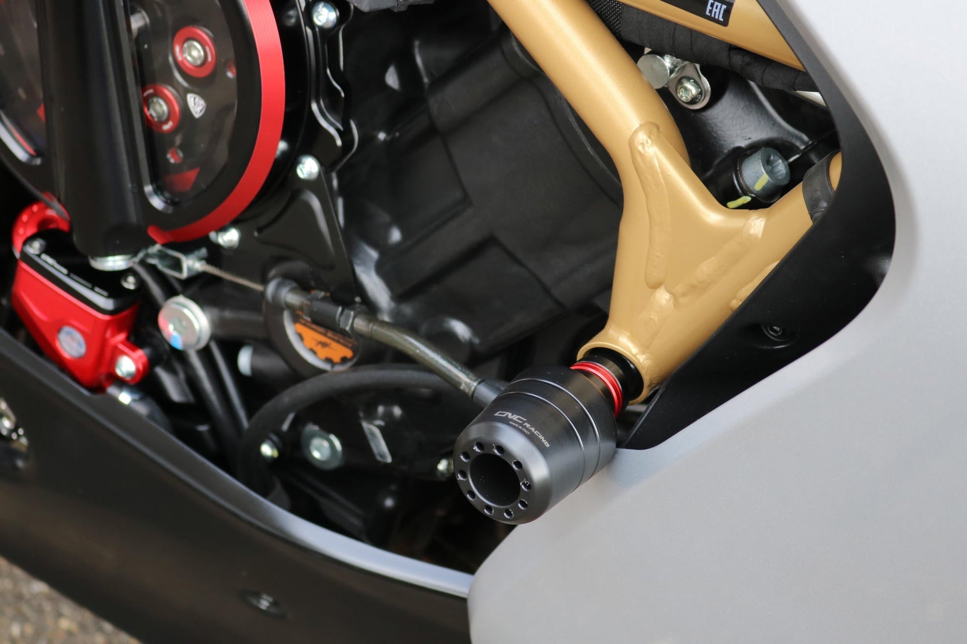 TC323 - CNC RACING MV Agusta Superveloce 800 (2020+) Frame Crash Protection Sliders – Accessories in the Motodeal Motorcycle Aftermarket Accessories and Parts Online Shop