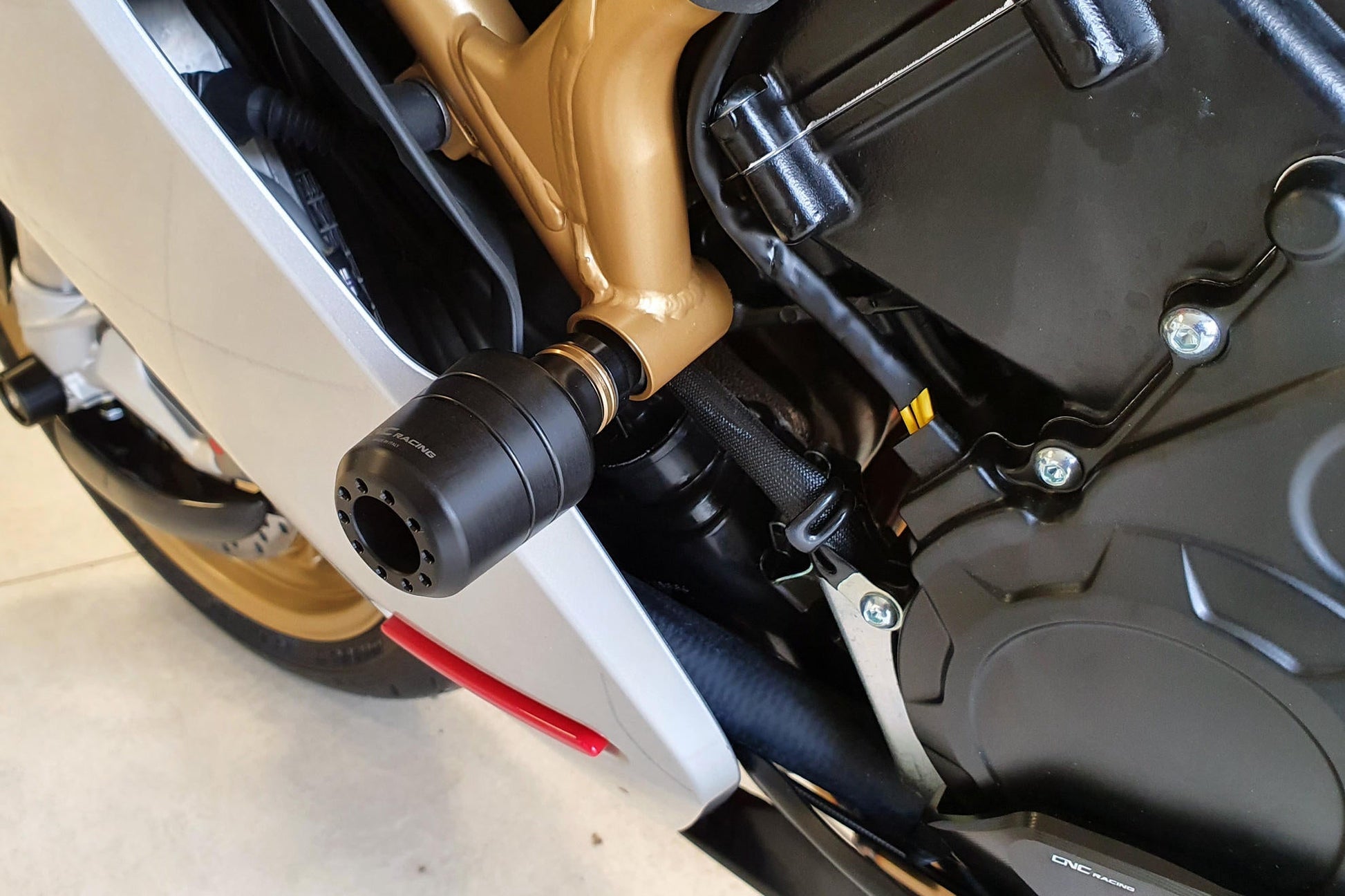 TC323 - CNC RACING MV Agusta Superveloce 800 (2020+) Frame Crash Protection Sliders – Accessories in the Motodeal Motorcycle Aftermarket Accessories and Parts Online Shop