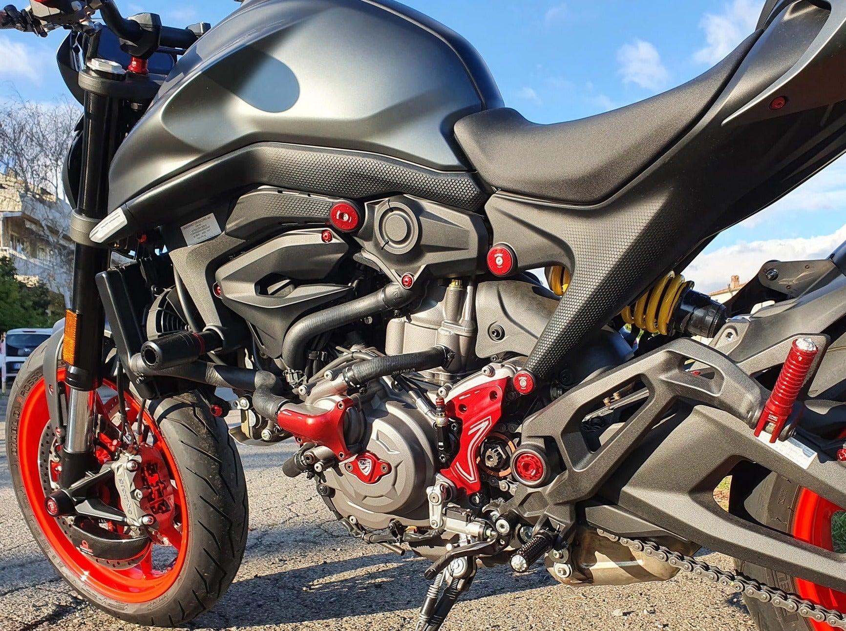 TC325 - CNC RACING Ducati Monster 950 (2021+) Frame Crash Protection Sliders – Accessories in the Motodeal Motorcycle Aftermarket Accessories and Parts Online Shop