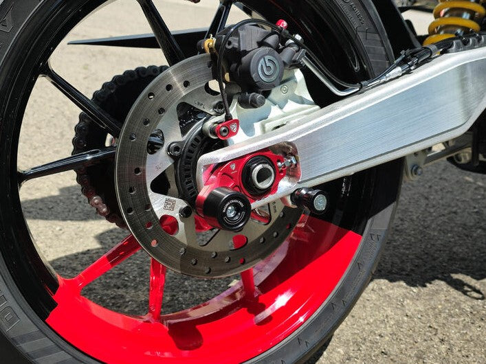 CNC RACING TD016 Ducati Monster 937 / Hypermotard 698 Mono Chain Adjuster With Crash Pad – Accessories in the Motodeal Motorcycle Aftermarket Accessories and Parts Online Shop