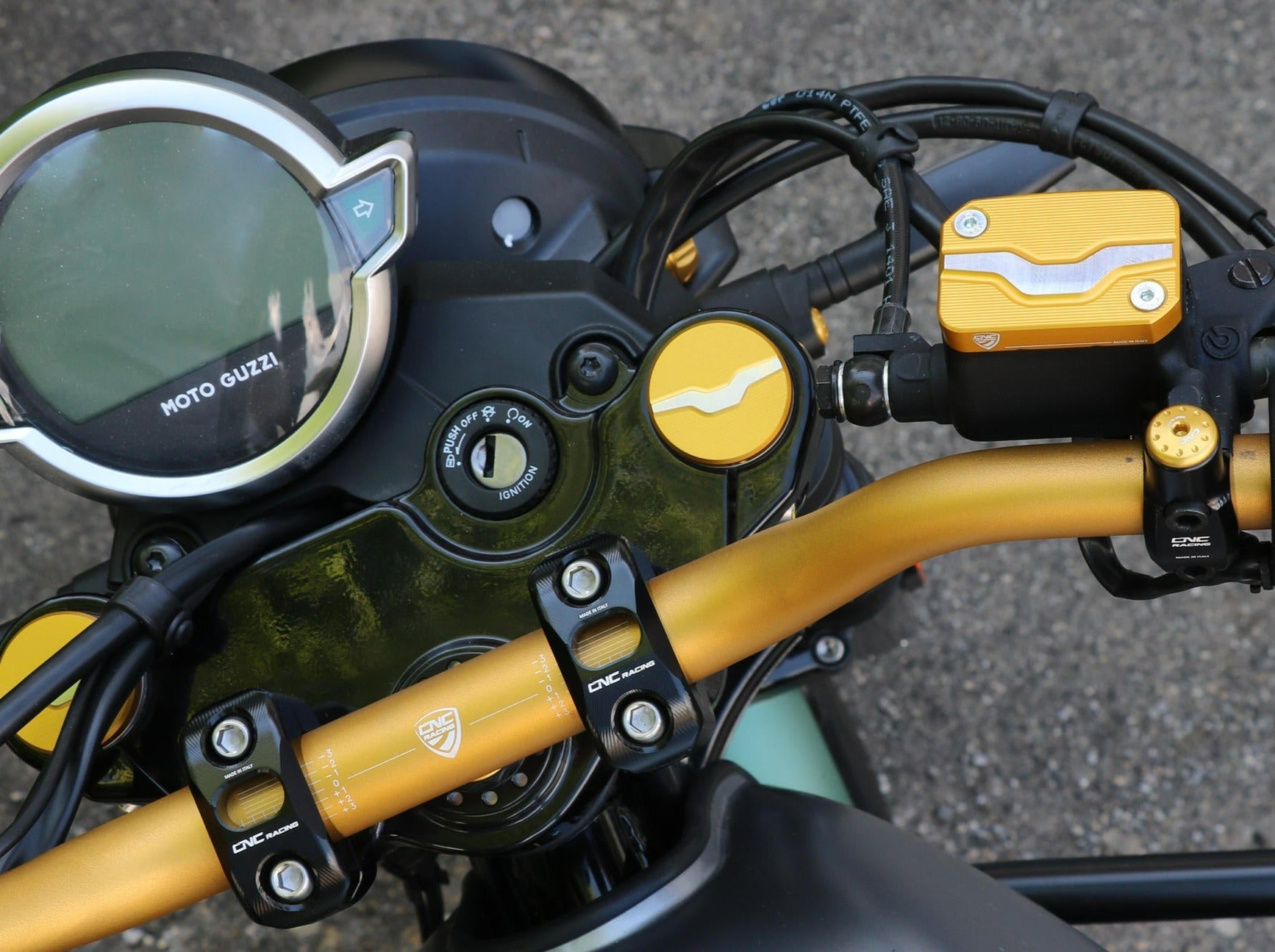 TE201 - CNC RACING Moto Guzzi V7 Stone (2019+) Fork Leg Plugs Covers – Accessories in the Motodeal Motorcycle Aftermarket Accessories and Parts Online Shop