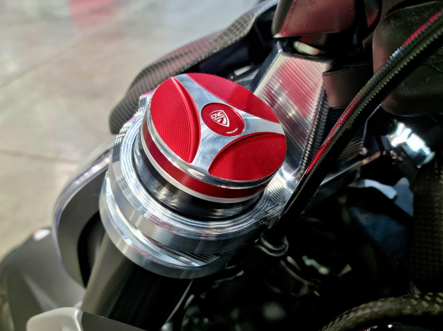 TE202 - CNC RACING Ducati Diavel V4 (2023+) Fork Leg Plug Cover – Accessories in the Motodeal Motorcycle Aftermarket Accessories and Parts Online Shop