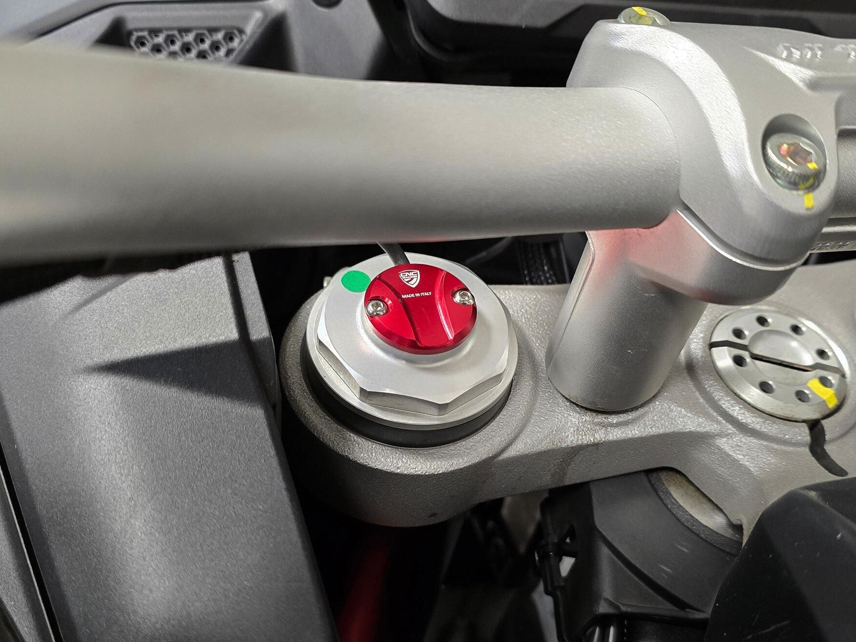 TE203 - CNC RACING Ducati Multistrada V4 S / Rally (2021+) Fork Leg Plug Cover – Accessories in the Motodeal Motorcycle Aftermarket Accessories and Parts Online Shop