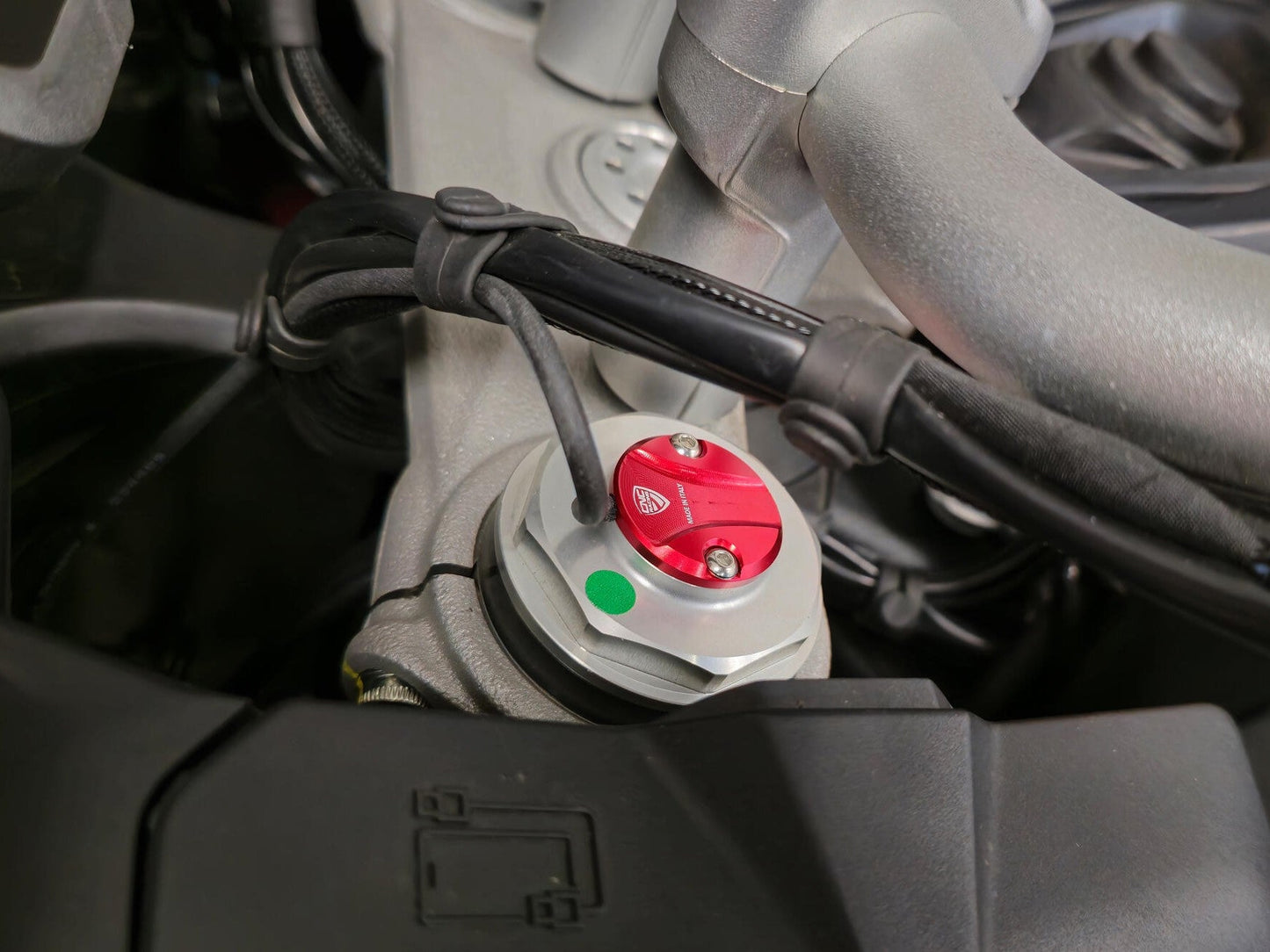 TE203 - CNC RACING Ducati Multistrada V4 S / Rally (2021+) Fork Leg Plug Cover – Accessories in the Motodeal Motorcycle Aftermarket Accessories and Parts Online Shop