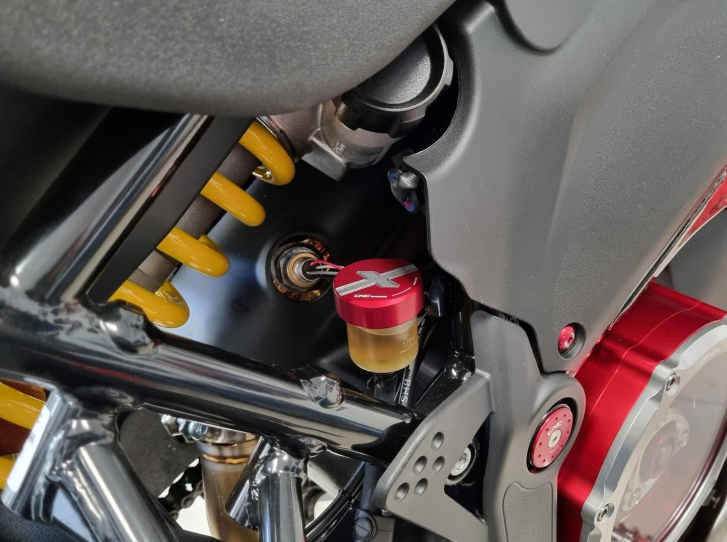 TF203 - CNC RACING Ducati DesertX (2022+) Rear Brake Fluid Tank Cap – Accessories in the Motodeal Motorcycle Aftermarket Accessories and Parts Online Shop