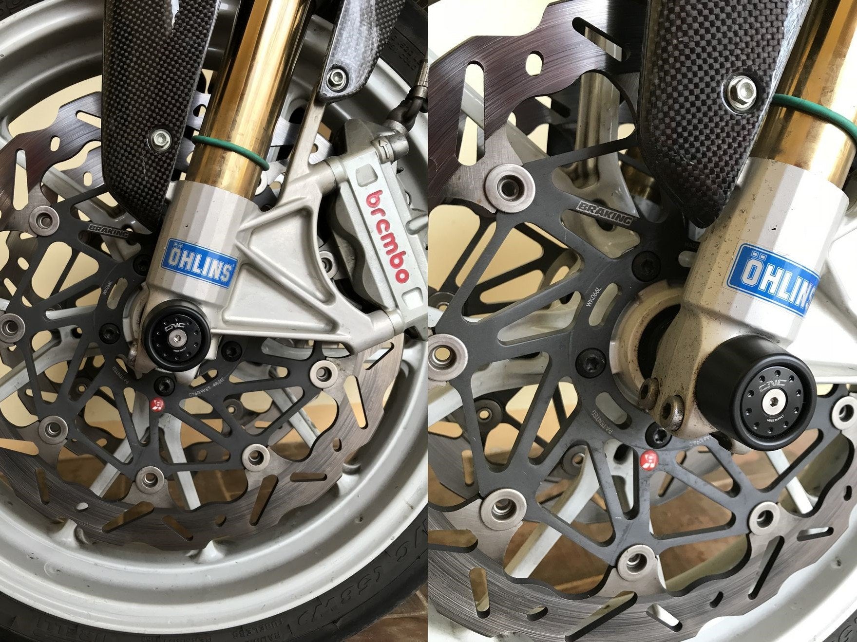 TP435 - CNC RACING Ducati Monster S4RS Front Wheel Sliders – Accessories in the Motodeal Motorcycle Aftermarket Accessories and Parts Online Shop