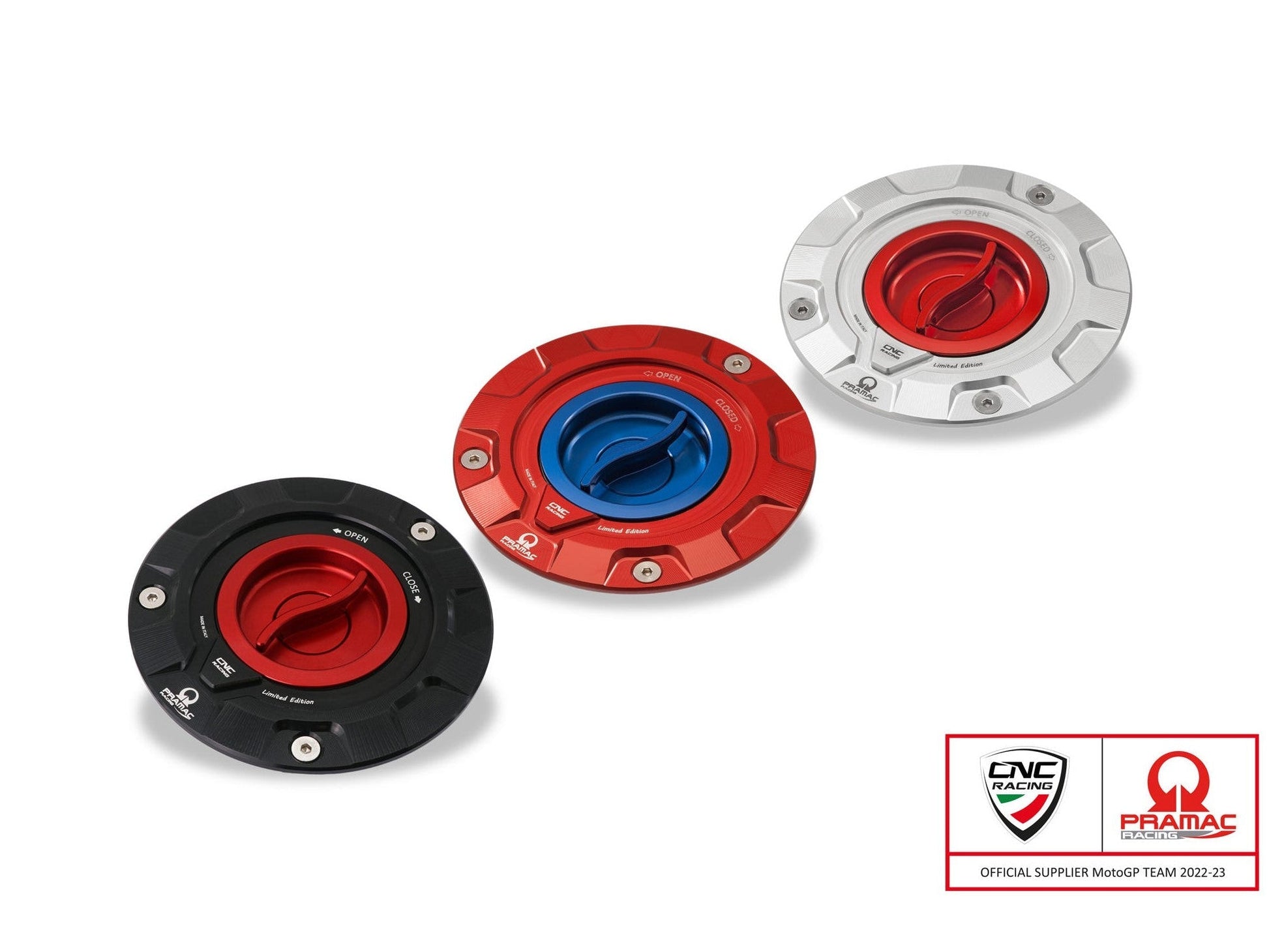 TS423PR - CNC RACING Ducati / MV Agusta Fuel Tank Cap (Pramac edition) – Accessories in the Motodeal Motorcycle Aftermarket Accessories and Parts Online Shop