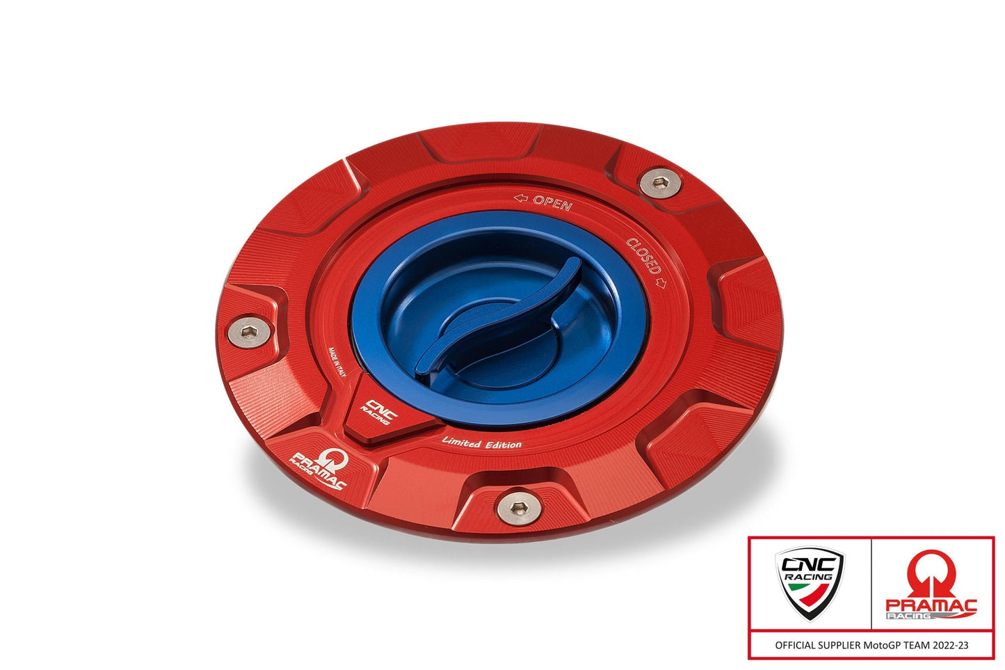 TS423PR - CNC RACING Ducati / MV Agusta Fuel Tank Cap (Pramac edition) – Accessories in the Motodeal Motorcycle Aftermarket Accessories and Parts Online Shop