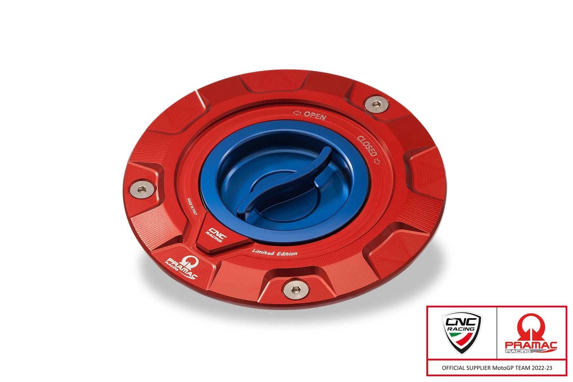 TS423PR - CNC RACING Ducati / MV Agusta Fuel Tank Cap (Pramac edition) – Accessories in the Motodeal Motorcycle Aftermarket Accessories and Parts Online Shop