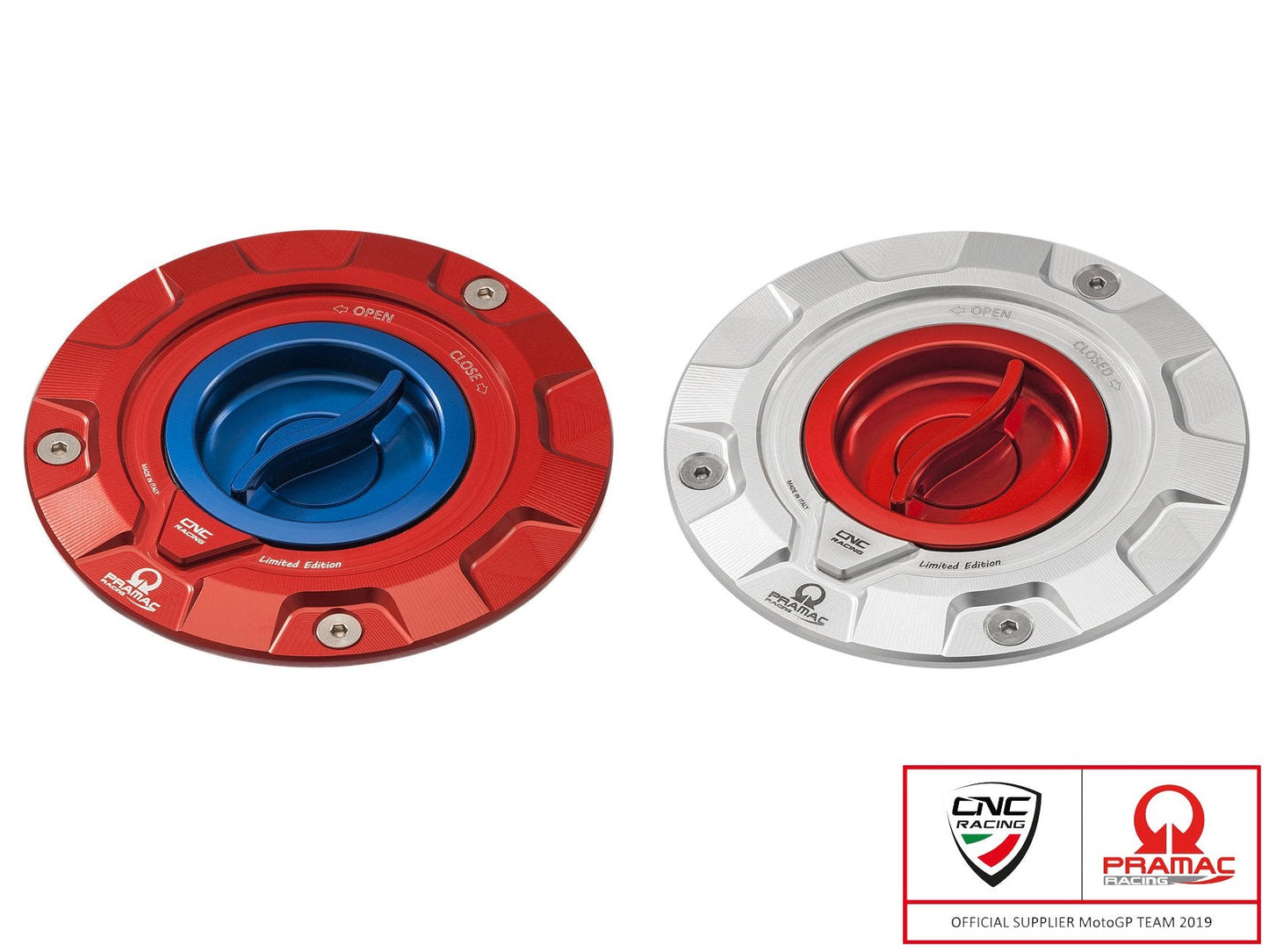 TS423PR - CNC RACING Ducati / MV Agusta Fuel Tank Cap (Pramac edition) – Accessories in the Motodeal Motorcycle Aftermarket Accessories and Parts Online Shop