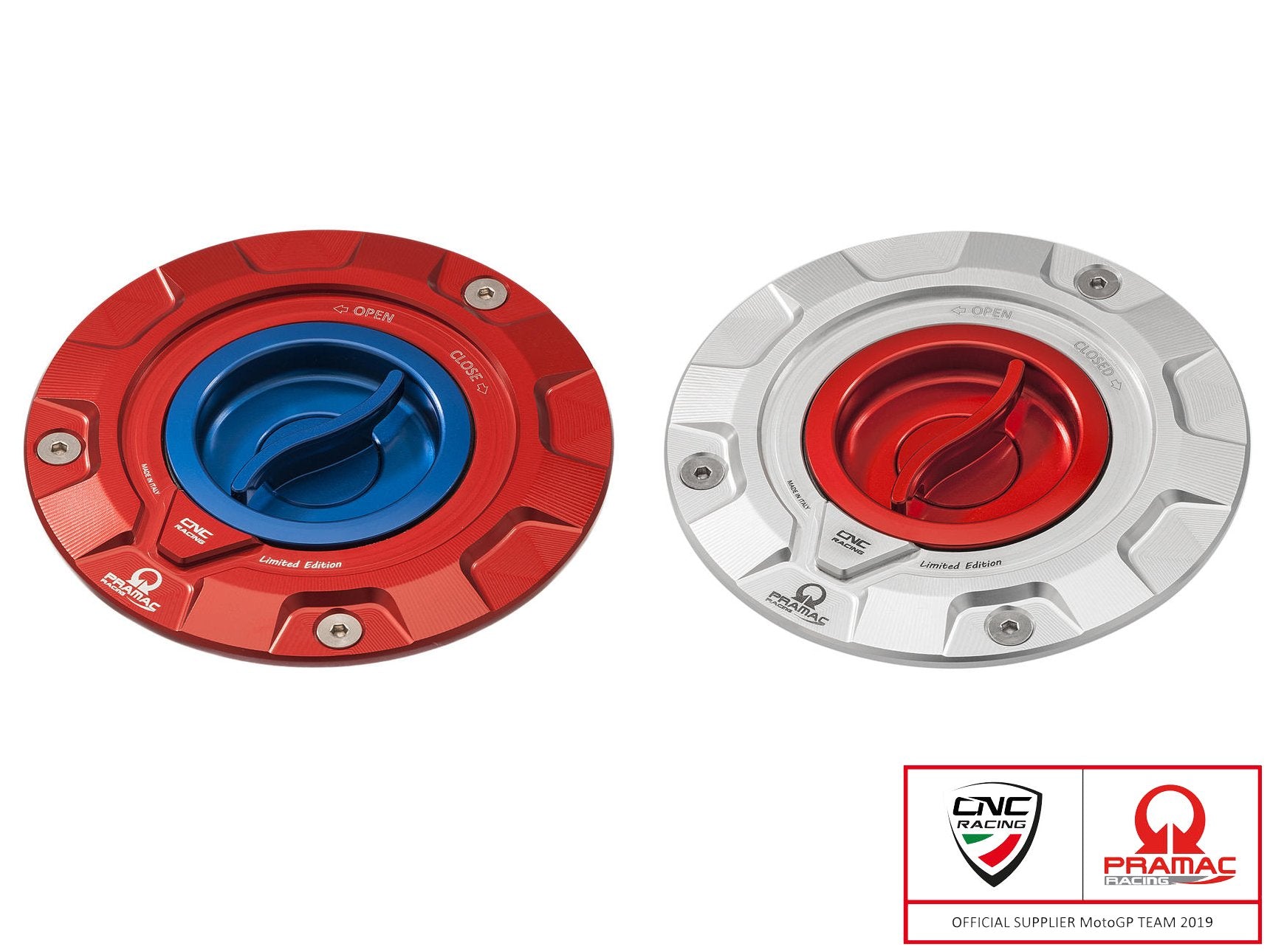 TS423PR - CNC RACING Ducati / MV Agusta Fuel Tank Cap (Pramac edition) – Accessories in the Motodeal Motorcycle Aftermarket Accessories and Parts Online Shop