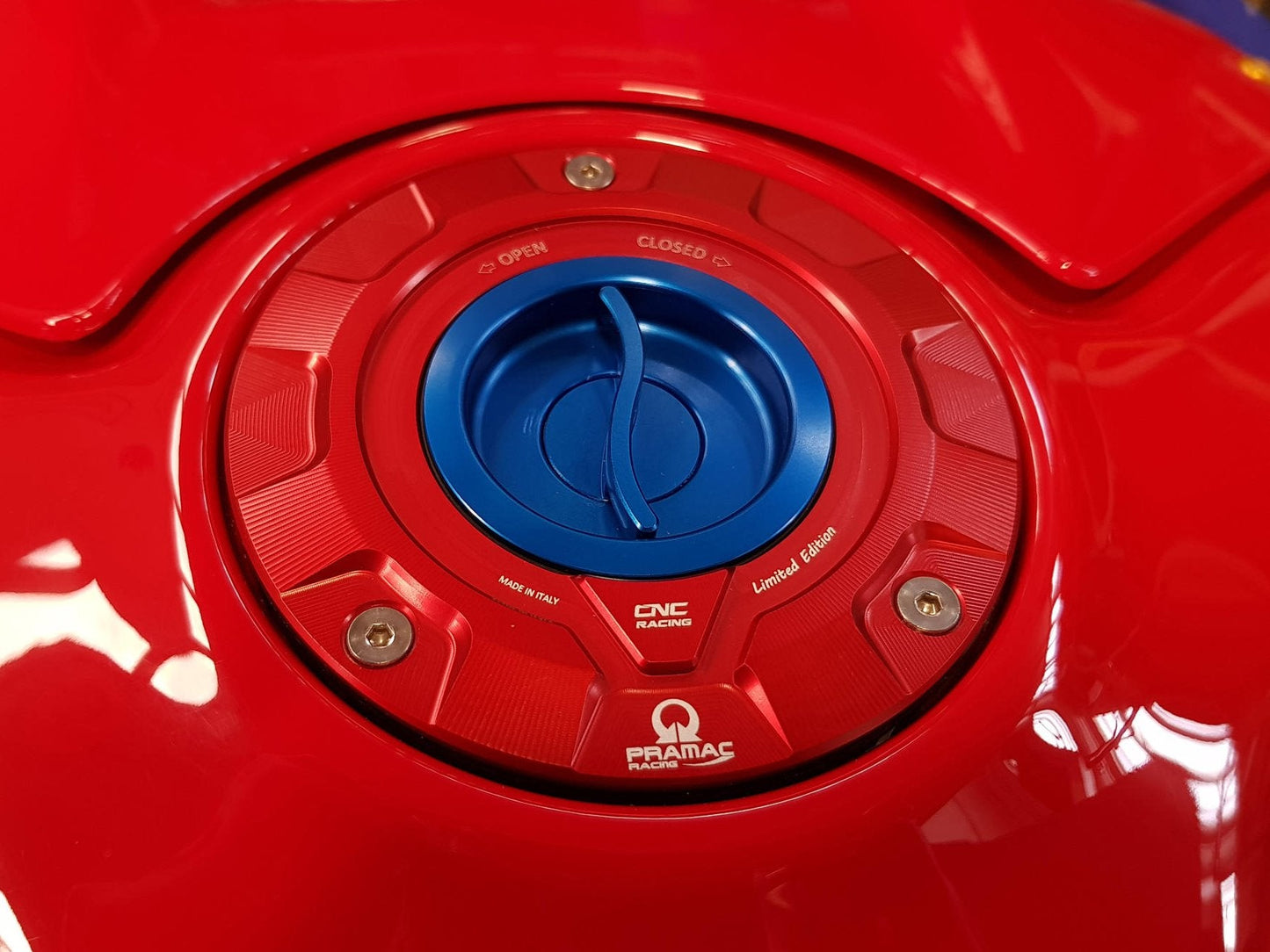 TS423PR - CNC RACING Ducati / MV Agusta Fuel Tank Cap (Pramac edition) – Accessories in the Motodeal Motorcycle Aftermarket Accessories and Parts Online Shop