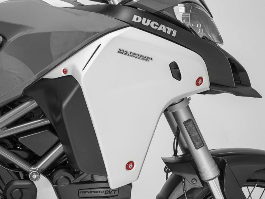 TT337 - CNC RACING Ducati Multistrada Enduro Radiator Cover Caps – Accessories in the Motodeal Motorcycle Aftermarket Accessories and Parts Online Shop