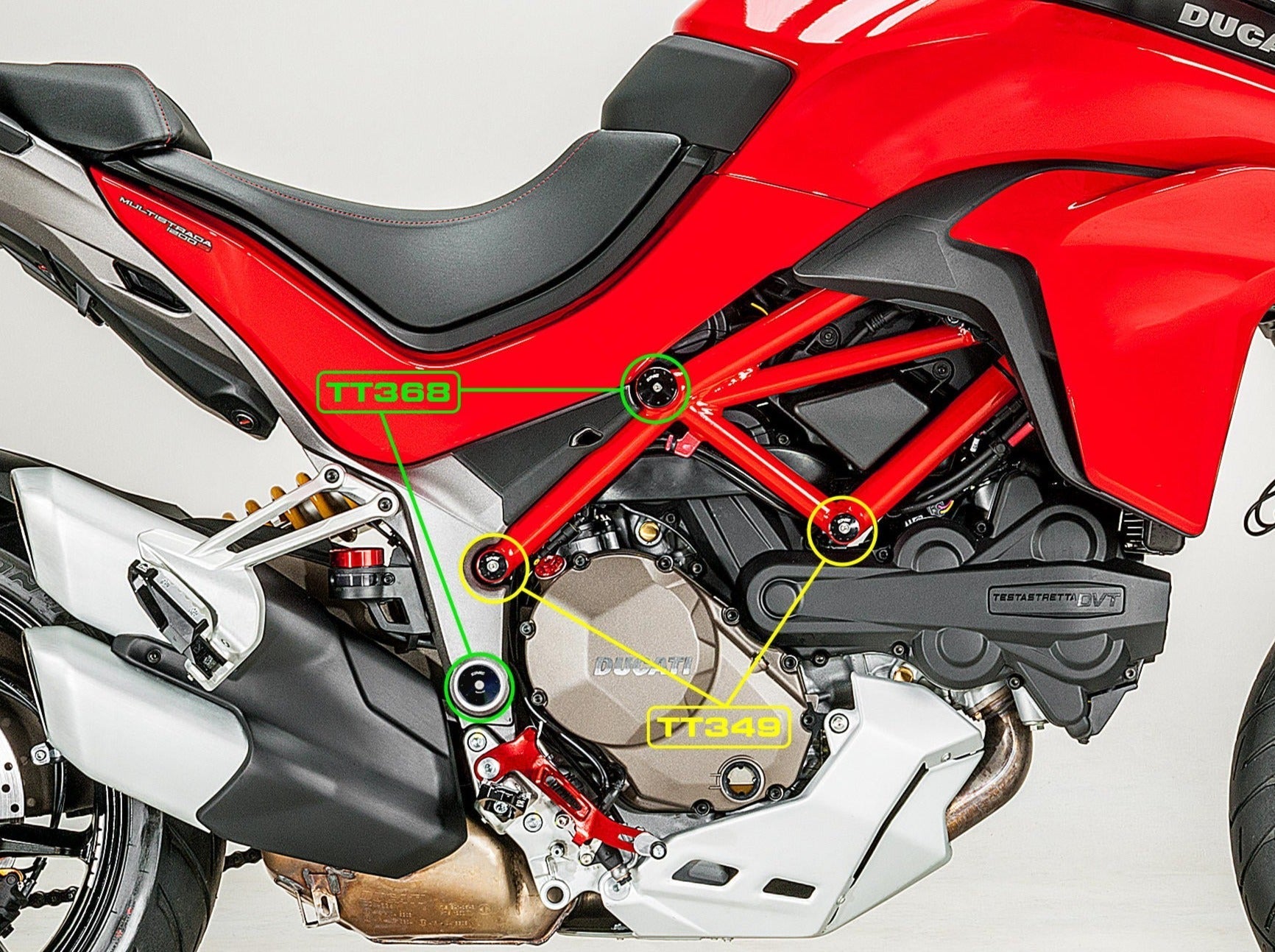 TT349 - CNC RACING Ducati Multistrada 1200 (15/17) Frame Plugs (small holes set) – Accessories in the Motodeal Motorcycle Aftermarket Accessories and Parts Online Shop