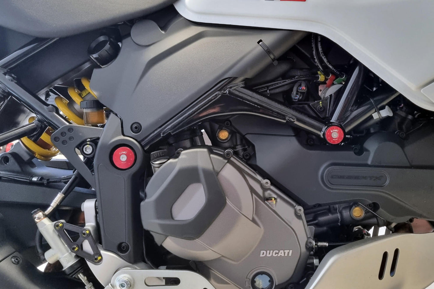 TT369 - CNC RACING Ducati DesertX (2022+) Frame Plugs – Accessories in the Motodeal Motorcycle Aftermarket Accessories and Parts Online Shop