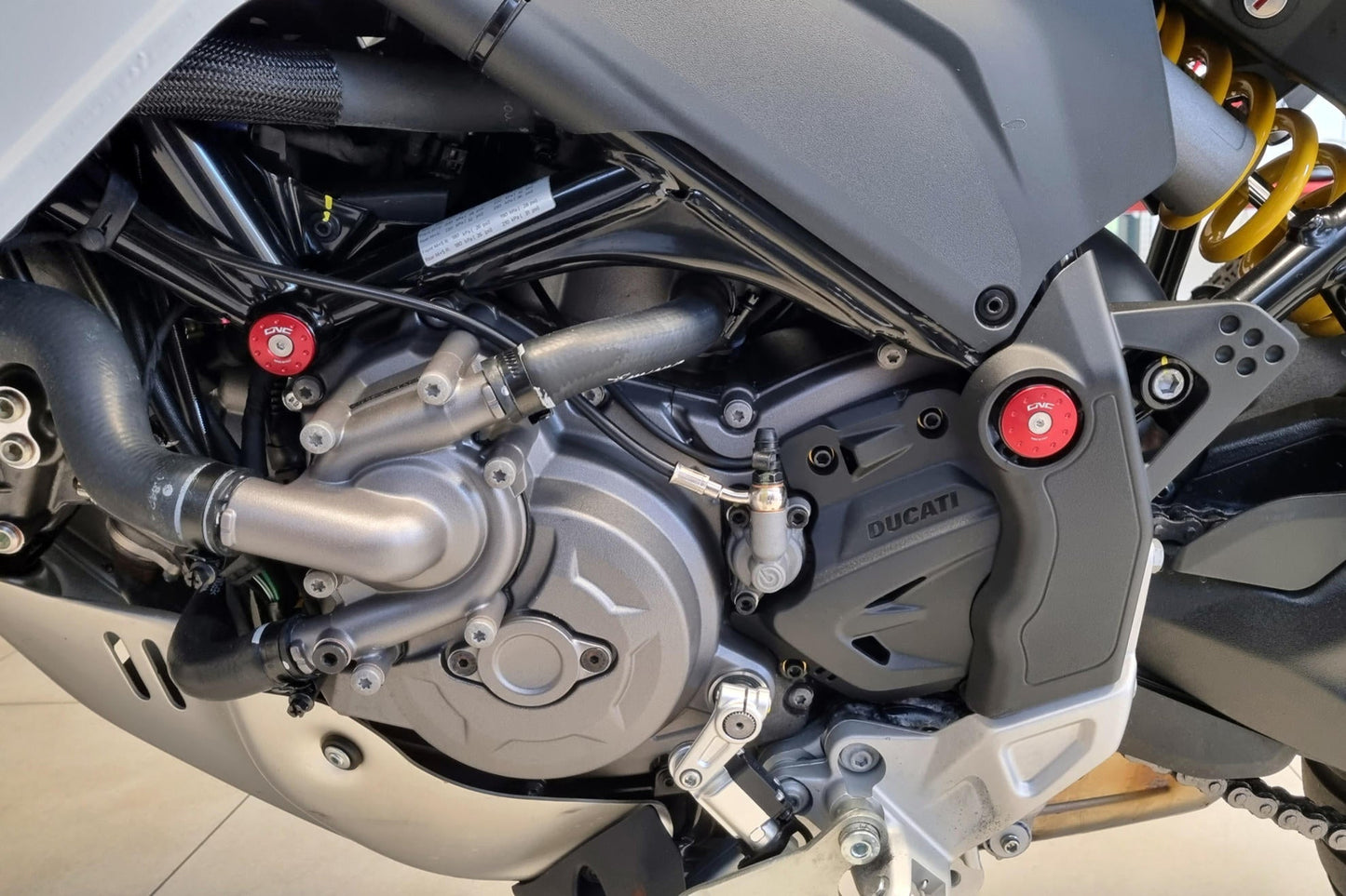 TT369 - CNC RACING Ducati DesertX (2022+) Frame Plugs – Accessories in the Motodeal Motorcycle Aftermarket Accessories and Parts Online Shop
