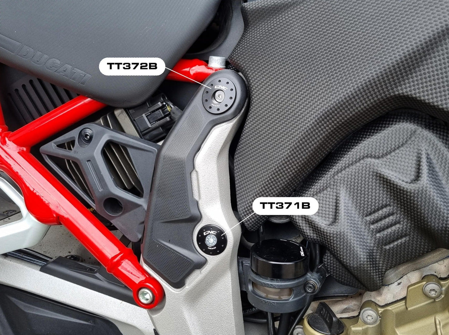 TT371 - CNC RACING Ducati Multistrada V4 (2021+) Frame Plugs (small holes set) – Accessories in the Motodeal Motorcycle Aftermarket Accessories and Parts Online Shop