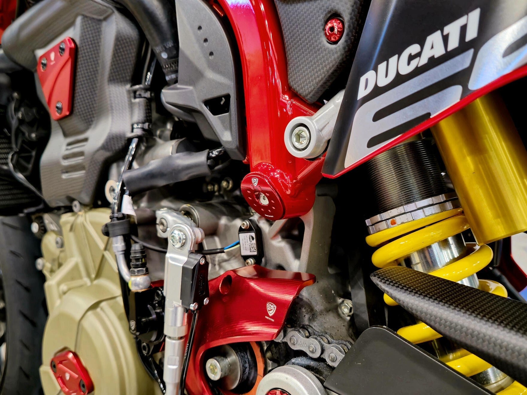 TT374 - CNC RACING Ducati Hypermotard 698 Mono (2024+) Frame Plugs – Accessories in the Motodeal Motorcycle Aftermarket Accessories and Parts Online Shop