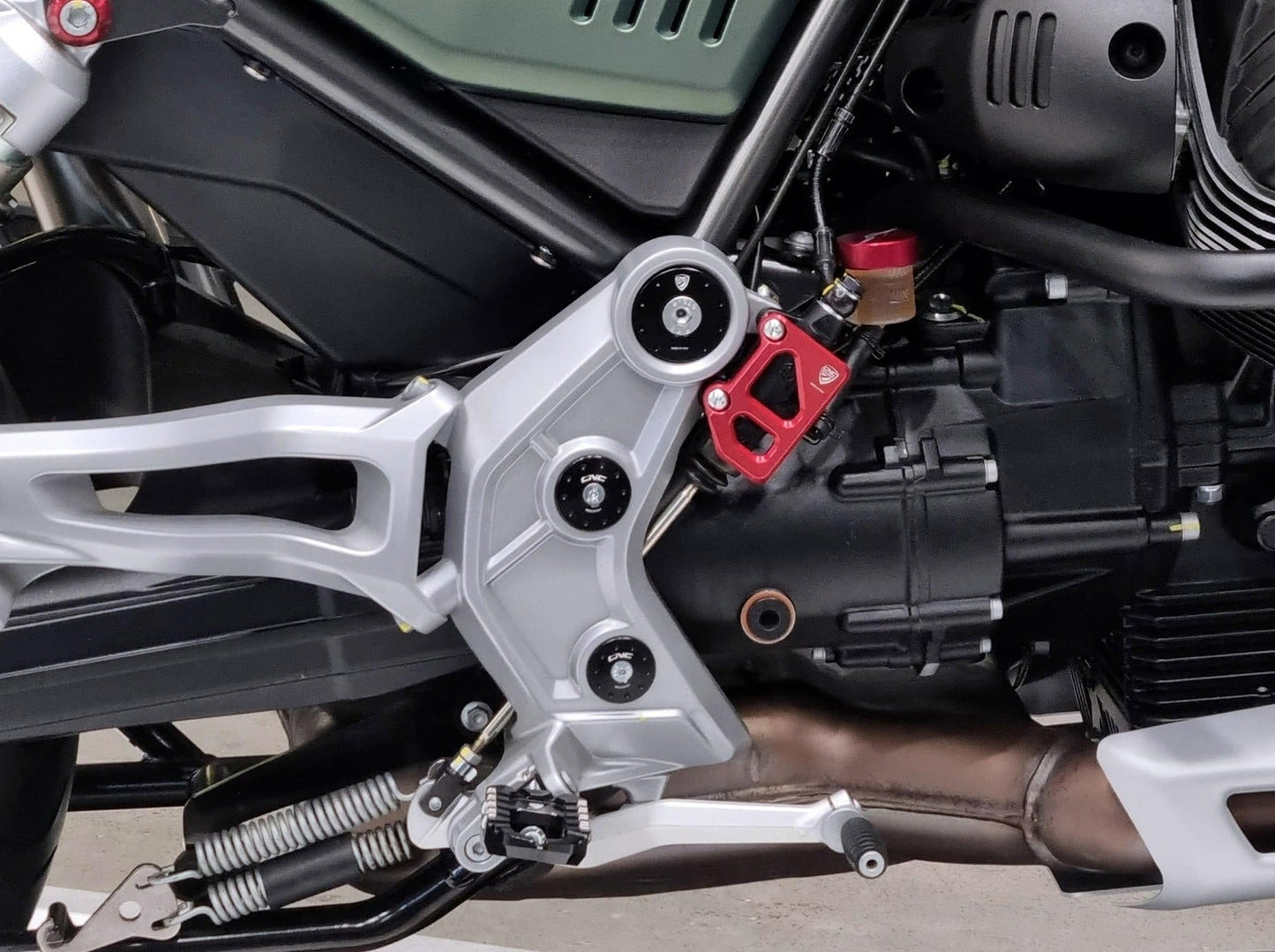 TT402 - CNC RACING Moto Guzzi V85 TT (2019+) Frame Caps Kit – Accessories in the Motodeal Motorcycle Aftermarket Accessories and Parts Online Shop