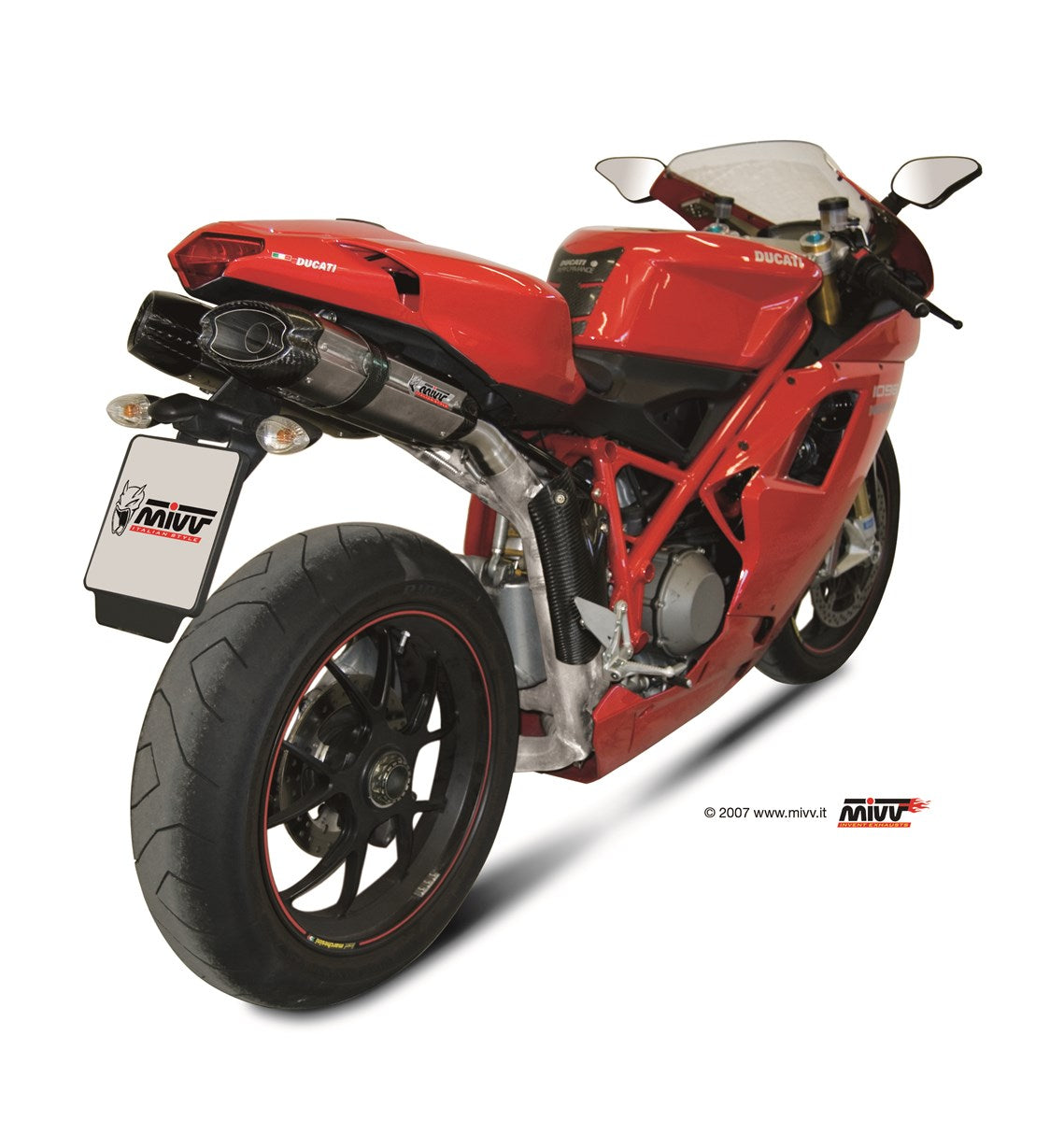 MIVV UD.021 Ducati 1098 (07/11) Dual Slip-on Underseat Exhaust "Suono" (stainless steel; approved) – Accessories in the 2WheelsHero Motorcycle Aftermarket Accessories and Parts Online Shop