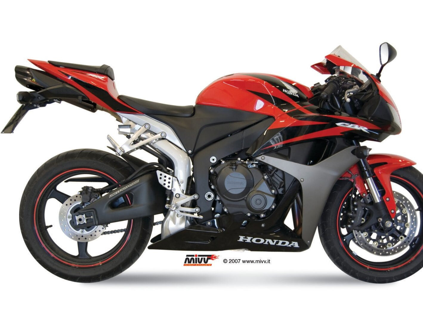 MIVV UH.037 HONDA CBR 600 RR ( 2007 / 16) Underseat Slip On Exhaust "Suono" (black; approved) – Accessories in the 2WheelsHero Motorcycle Aftermarket Accessories and Parts Online Shop