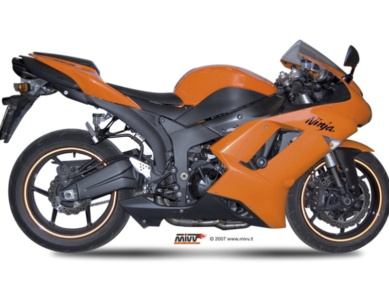 MIVV UK.019 KAWASAKI ZX-6 R ( 2007 - 08 ) Slip-on Underseat Exhaust "Suono" (stainless steel; approved) – Accessories in the 2WheelsHero Motorcycle Aftermarket Accessories and Parts Online Shop