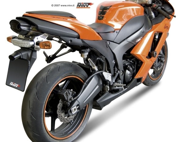 MIVV UK.019 KAWASAKI ZX-6 R ( 2007 - 08 ) Slip-on Underseat Exhaust "Suono" (stainless steel; approved) – Accessories in the 2WheelsHero Motorcycle Aftermarket Accessories and Parts Online Shop