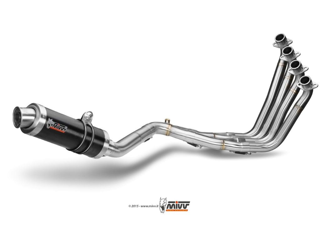 MIVV H.055 HONDA CB 650 F ( 2014 / 18 ) Full System Exhaust "GP" (black; approved) – Accessories in the 2WheelsHero Motorcycle Aftermarket Accessories and Parts Online Shop