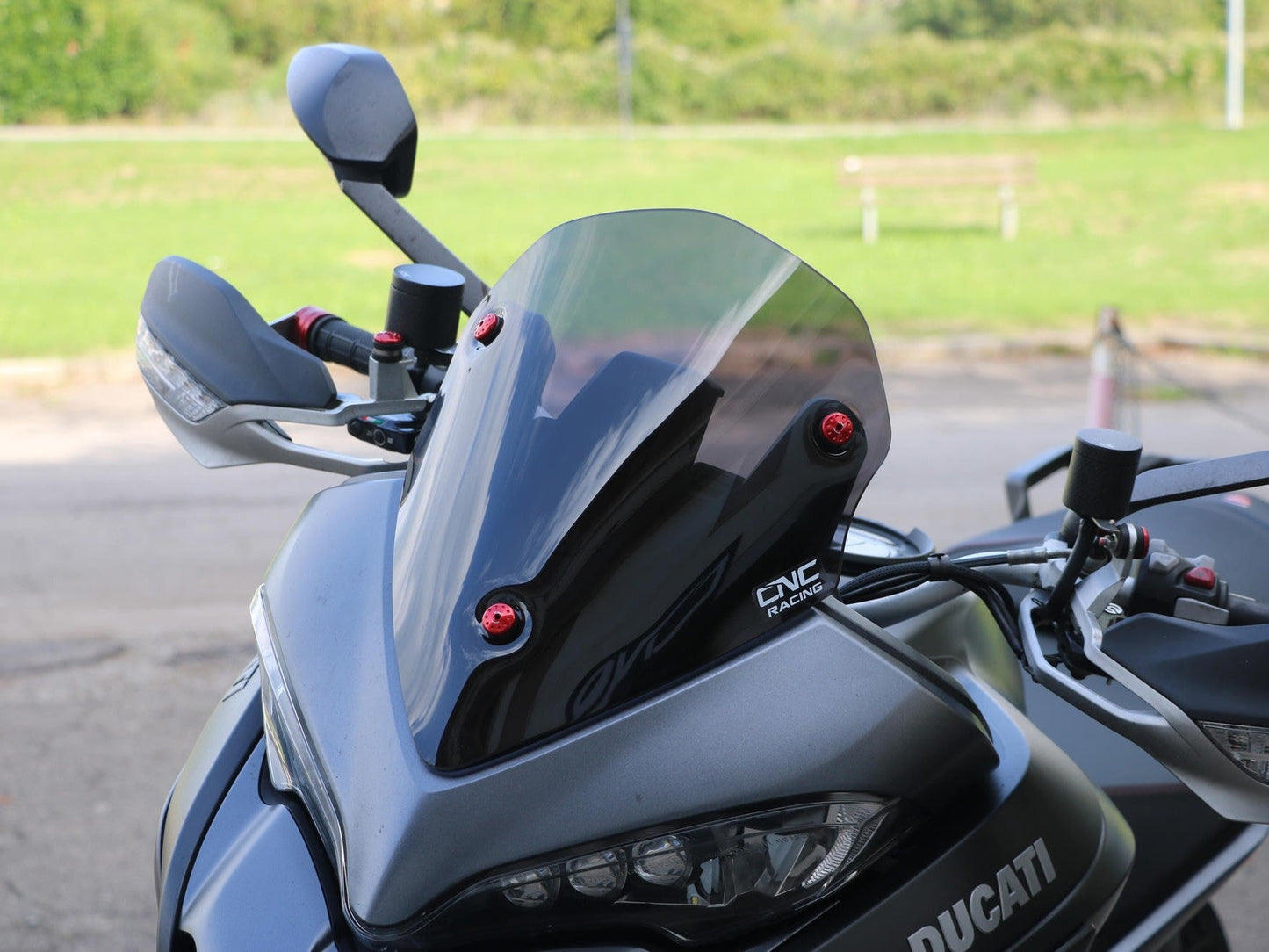 WS350 - CNC RACING Ducati Multistrada (2015+) Wind Screen "Sport" – Accessories in the Motodeal Motorcycle Aftermarket Accessories and Parts Online Shop