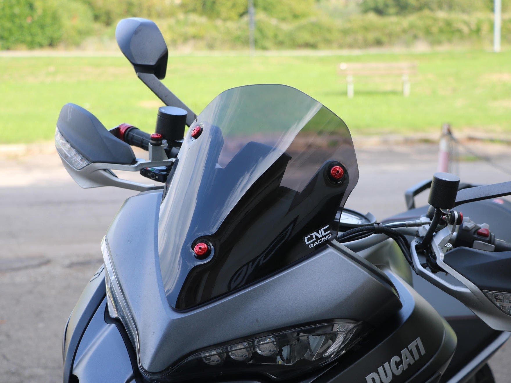 WS350 - CNC RACING Ducati Multistrada (2015+) Wind Screen "Sport" – Accessories in the Motodeal Motorcycle Aftermarket Accessories and Parts Online Shop