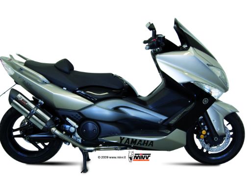 MIVV Y.028 YAMAHA T-MAX 500 (2008 - 2011) Full System Exhaust " SUONO" (Stainless Steel; not approved) – Accessories in the 2WheelsHero Motorcycle Aftermarket Accessories and Parts Online Shop