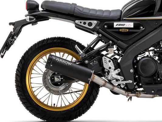 ARROW 71948RBN+51019KZ Yamaha XSR125 (2022+) Steel Full Exhaust System "Competition Evo Rebel" – Accessories in the 2WheelsHero Motorcycle Aftermarket Accessories and Parts Online Shop