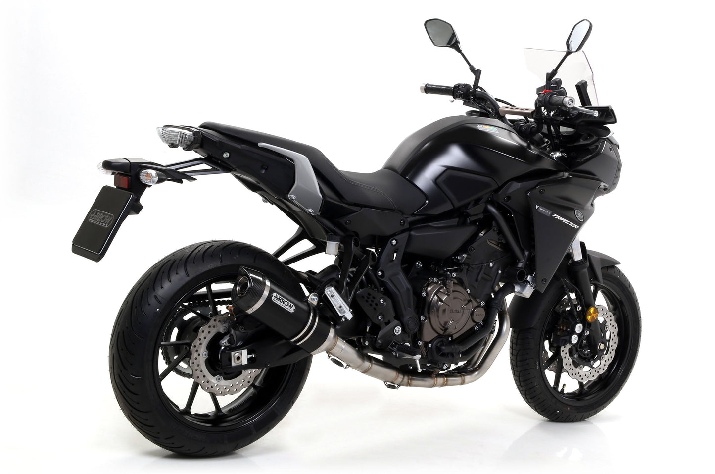 ARROW 71655MI+71817AON Yamaha MT07 (2014+) Aluminum Full Exhaust System "Competition Evo Thunder" (racing) – Accessories in the 2WheelsHero Motorcycle Aftermarket Accessories and Parts Online Shop